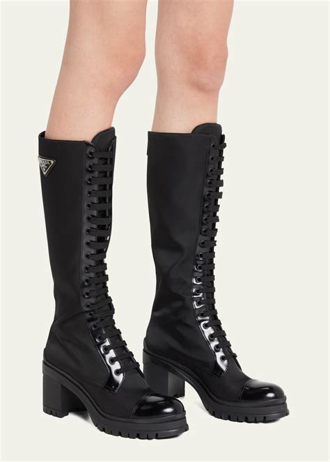 prada fall 2019 boots|Prada lace up combat boots.